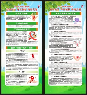 世界艾滋病日展架