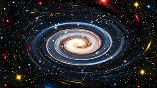 彩色旋涡星空吊顶