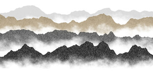 水墨群山图