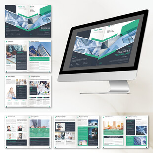 商务画册InDesign模板