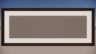 简约空白相框展示SU模型