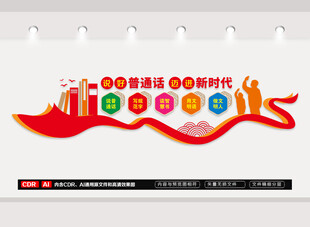 说好普通话文化墙