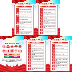 安全生产法宣传周宣传挂图