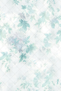 淡蓝水彩风树叶纹理背景