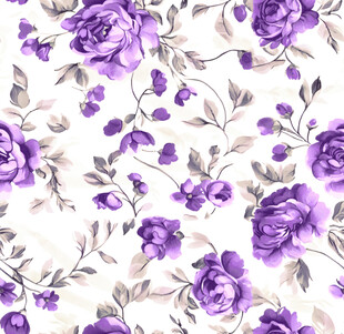 紫色花卉图案背景纹理
