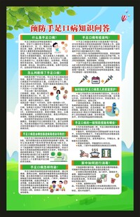预防手足口病知识海报