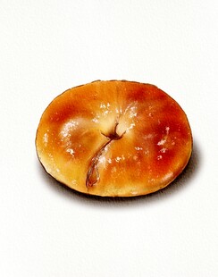 美味圆形糕点特写