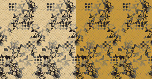 复古花卉图案布料纹理