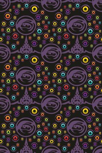 多彩复古花纹无缝图案