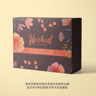 精品包装盒设计平面图图片