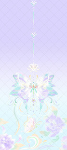 梦幻花卉图案背景