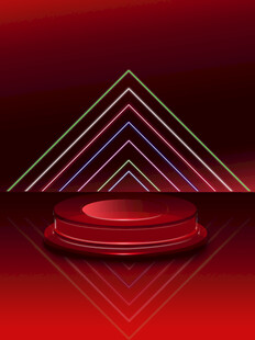 促销玻璃光效展台