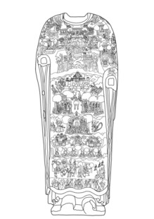 北齐卢舍那佛像PSD分层线稿