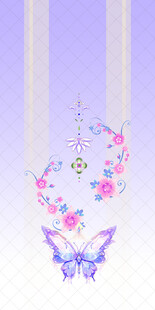 梦幻蝴蝶花卉垂挂装饰