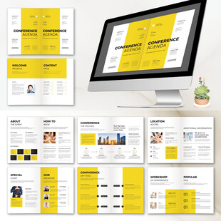 产品画册InDesign模板