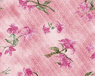 粉色花卉无缝图案背景