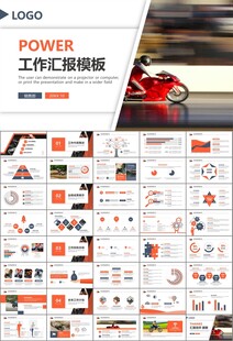 摩托车骑行极限运动动态PPT