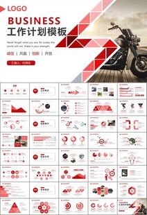 摩托车骑行极限运动动态PPT