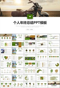 摩托车骑行极限运动动态PPT