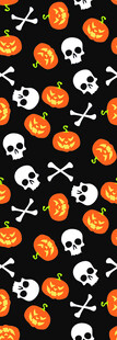 万圣节元素无缝图案背景