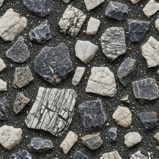 碎石路面纹理特写