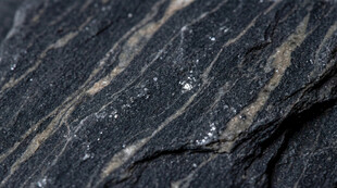 黑色纹理岩石特写