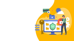 科技工作者操作智能设备