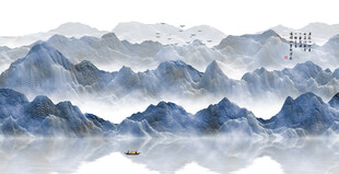 新中式意境山水画