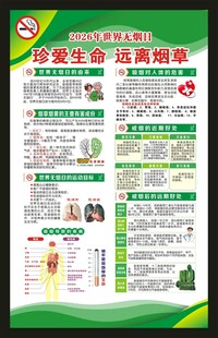 世界无烟日海报