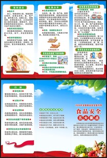 食品安全宣传周三折页