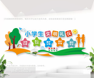 小学生文明礼仪文化墙