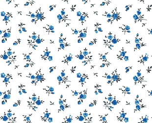 蓝白花卉图案背景