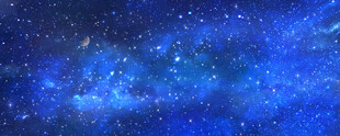 蓝色星空图