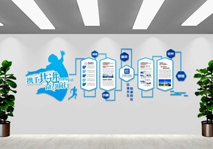 携手共进文化墙