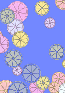 多彩圆形图案背景