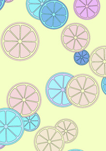 多彩圆形图案背景设计