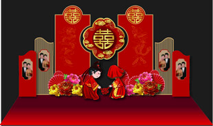 中式婚礼舞台布置展示