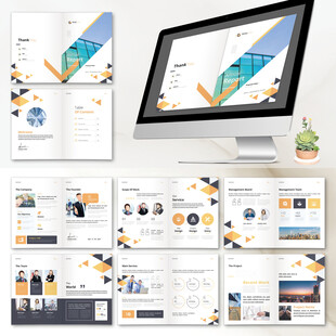 展示画册InDesign模板