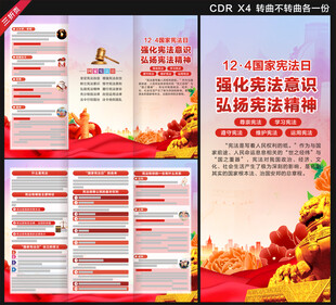 国家宪法日三折页