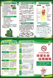 世界无烟日三折页