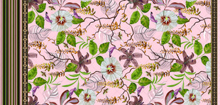 花卉图案布料纹理设计