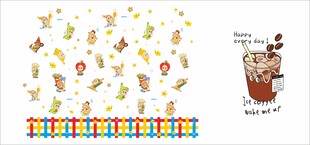 卡通可爱星星人贴纸集合