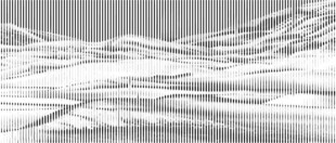 线条山水肌理画