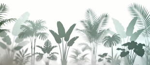 雾气磨砂膜效果绿植贴图