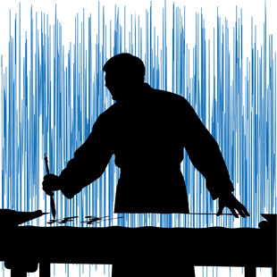 书法大师挥毫瞬间