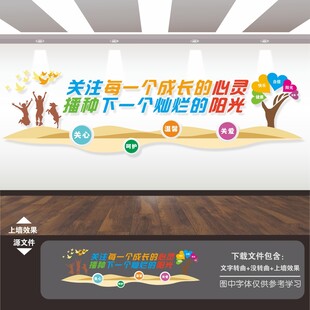 关爱未成年人文化墙