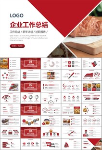 西餐高档餐厅美食面包糕点PPT