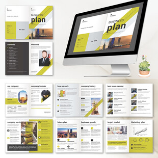 招商画册InDesign模板