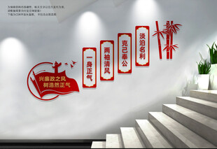 廉政楼梯文化墙