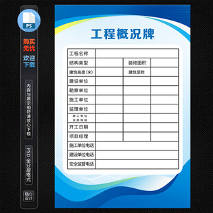 工程概况牌